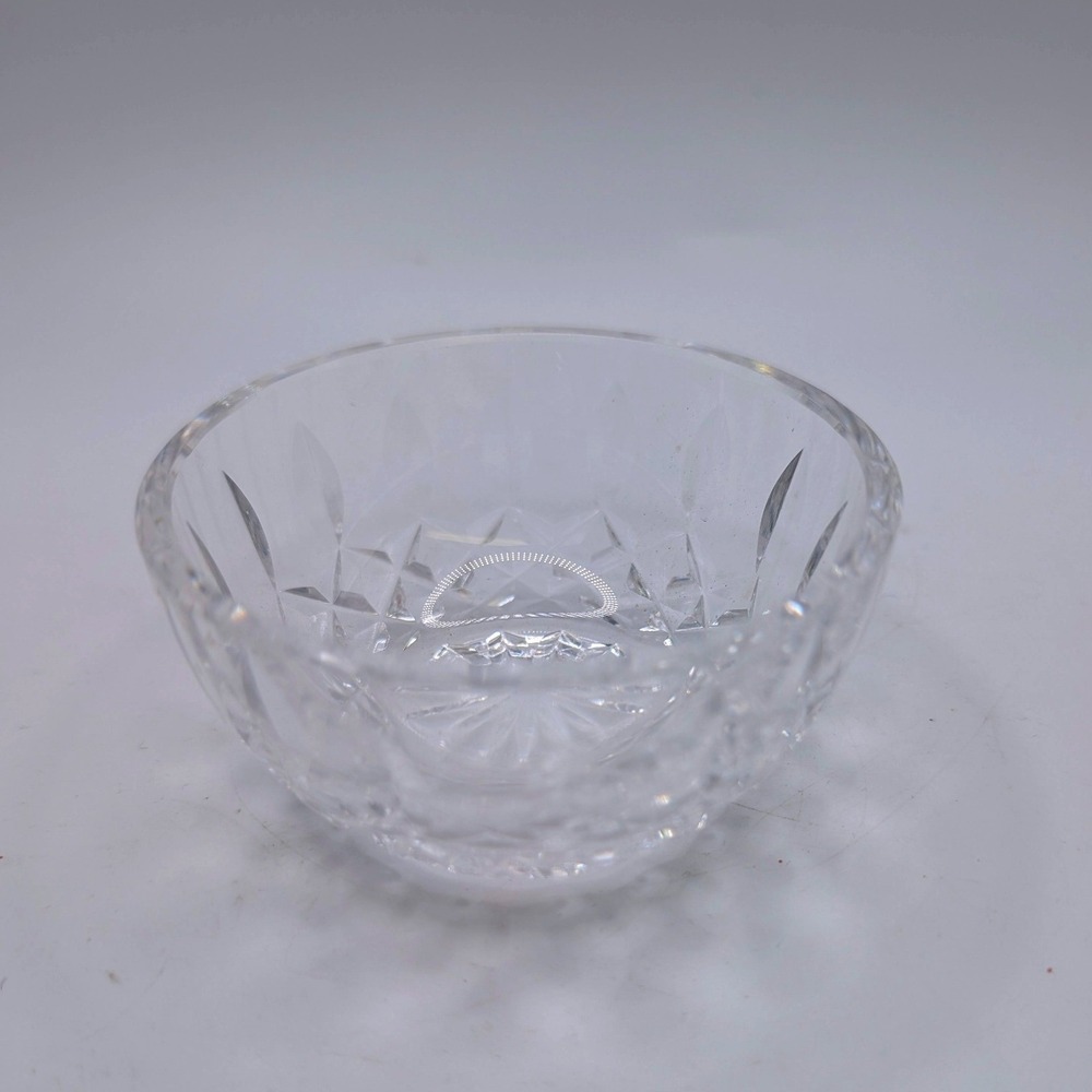 Waterford Cut Crystal Signed Small 3" Candy Nut Trinket Jewelry Glass Bowl EUC